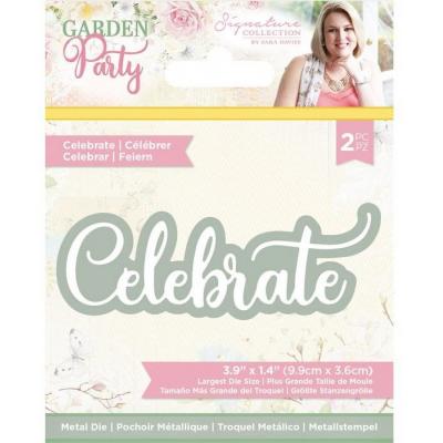 Crafter's Companion Garden Party Metal Die - Celebrate